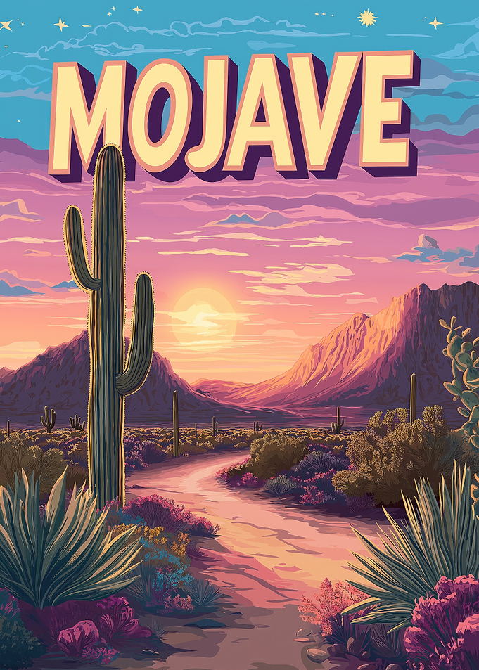 Mojave Desert Landscape Art