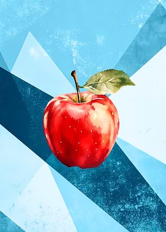 Vintage Red Apple