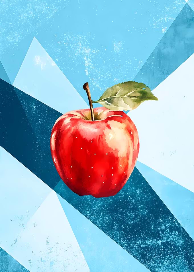Vintage Red Apple