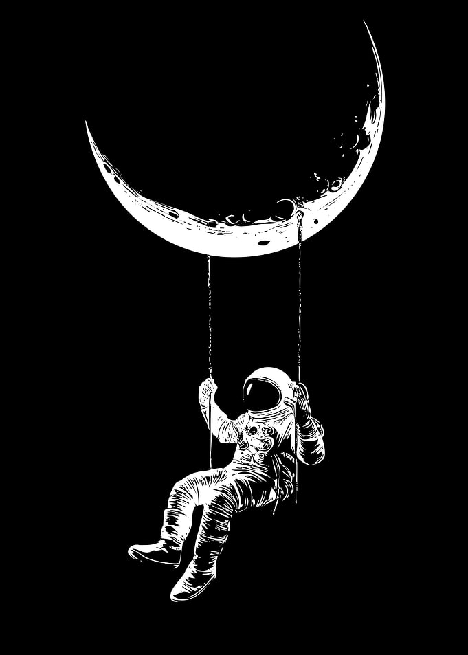 Astronaut on Moon Swing