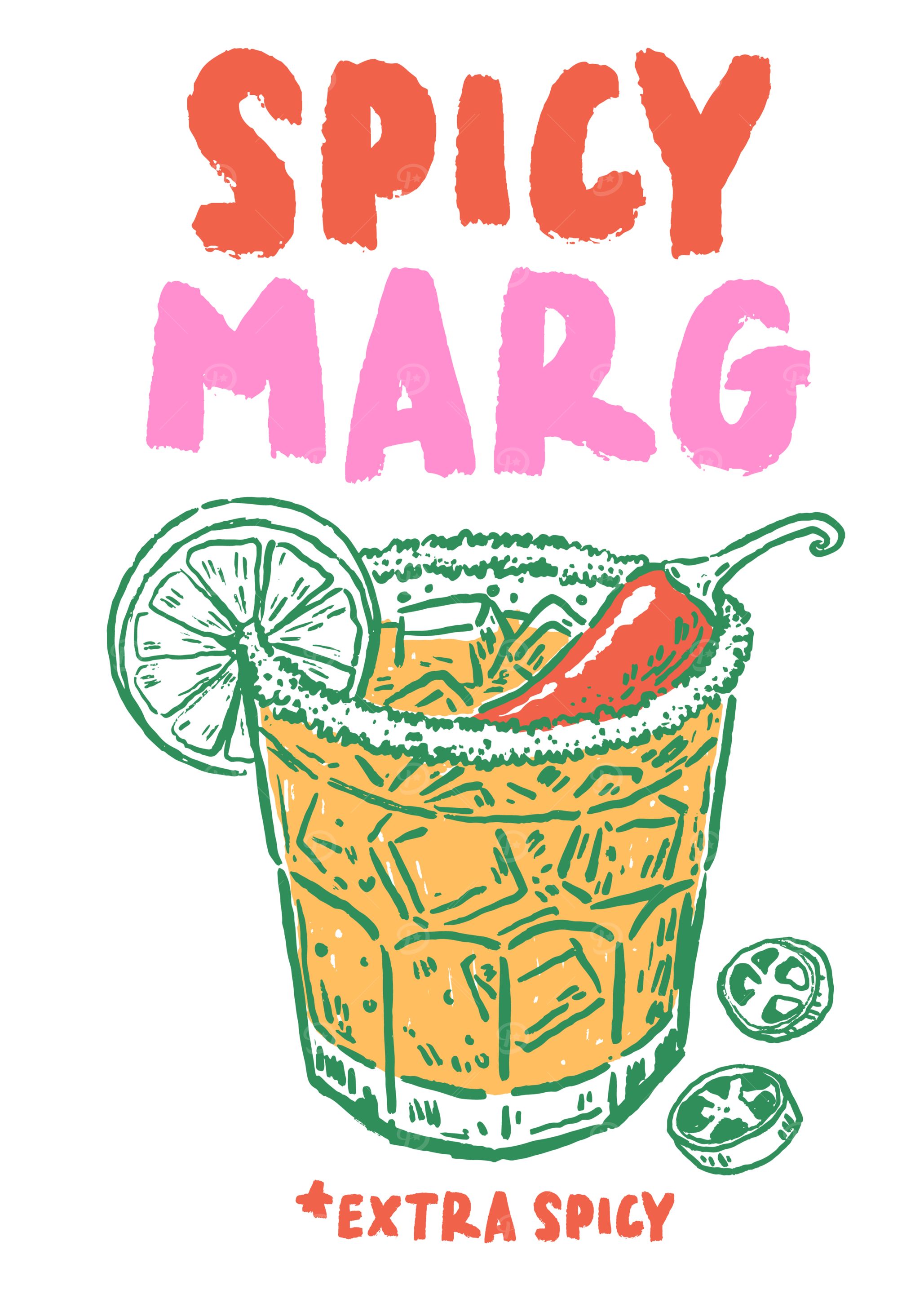 Spicy Margarita Illustration