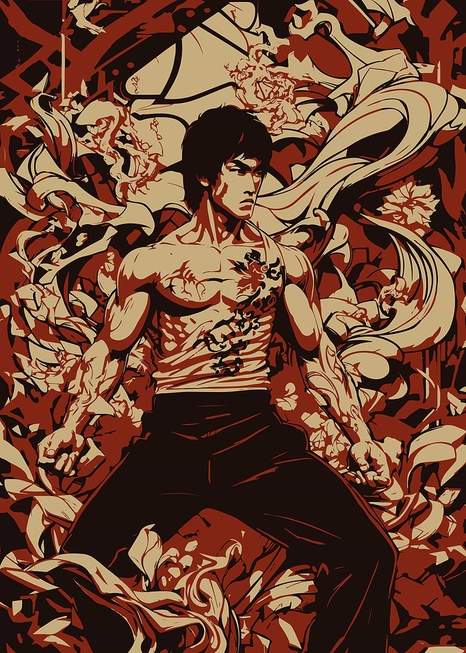 Bruce Lee Illustration