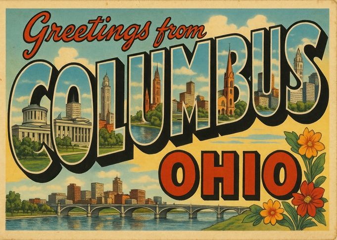 Greetings from Columbus, Ohio Postcard