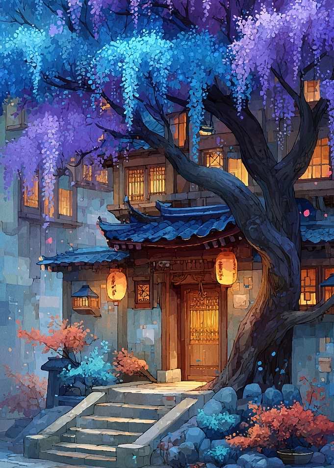 Japanese House Wisteria Tree