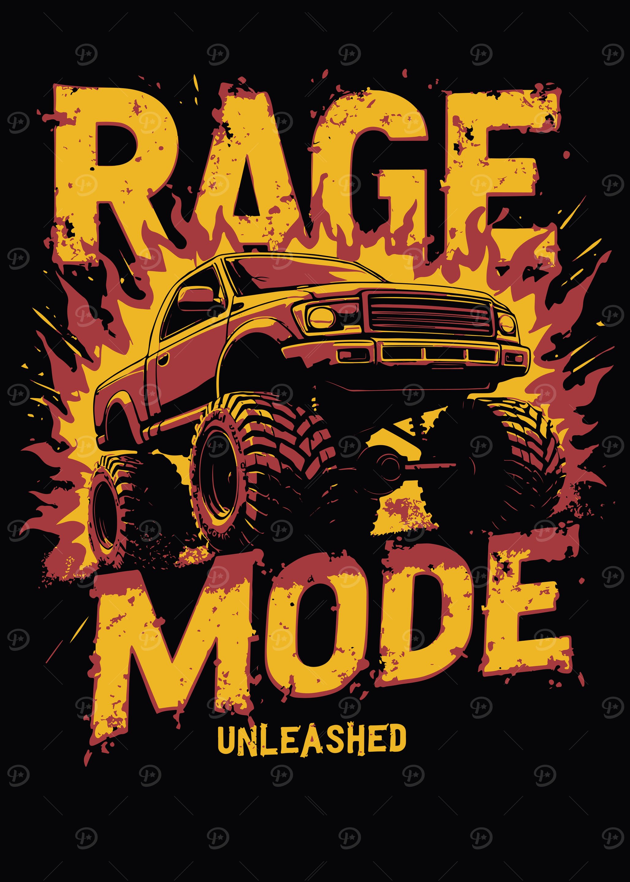 Rage Mode Unleashed Monster Truck Graphic