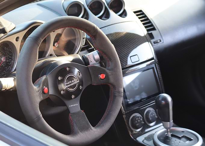 Car Interior with NRG Steering Wheel
