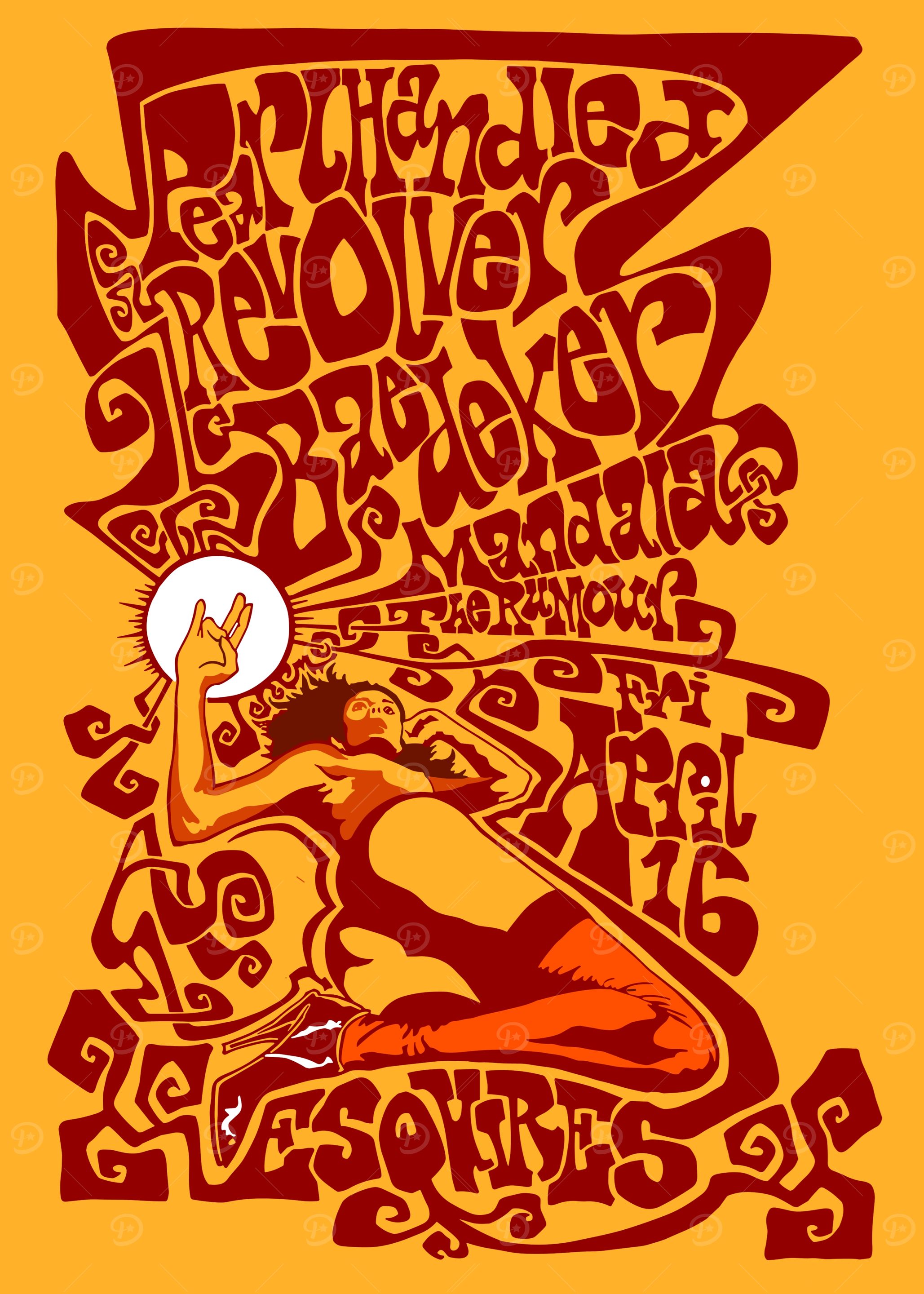Psychedelic Concert Poster Art