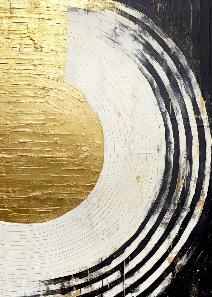 ABSTRACT ART Golden pendulum