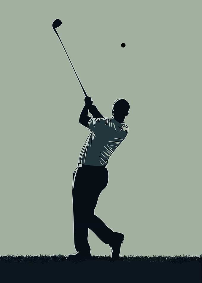 Golf Swing Silhouette