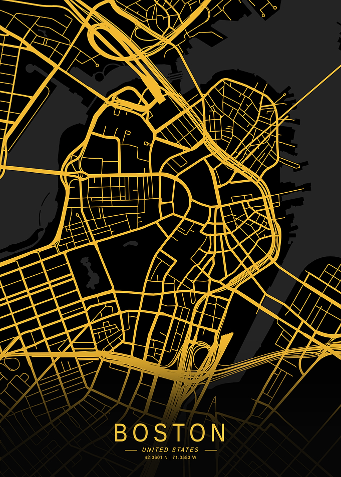 Golden Boston City Map