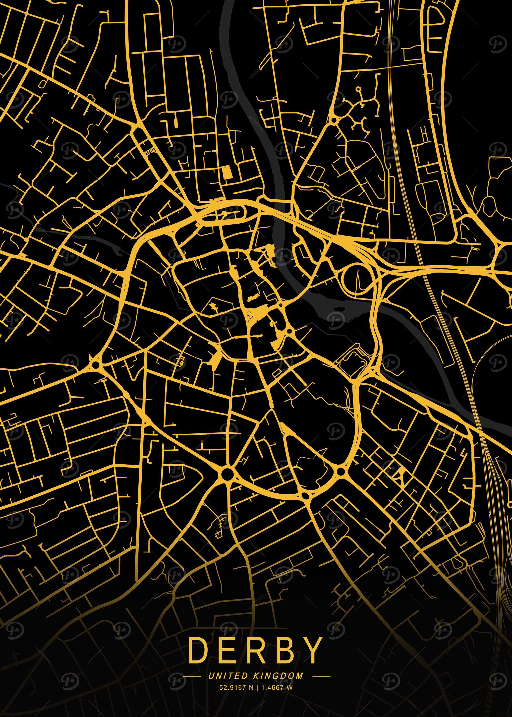 Golden Derby City Map