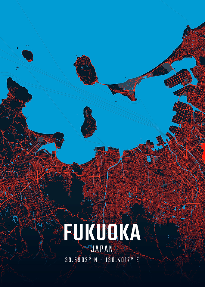 Fukuoka City Map