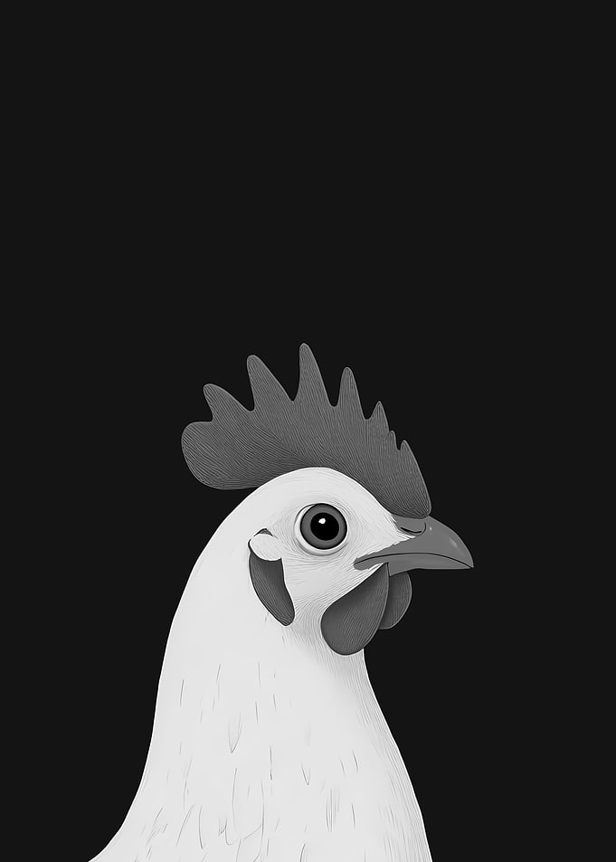 Funny Chicken Portrait