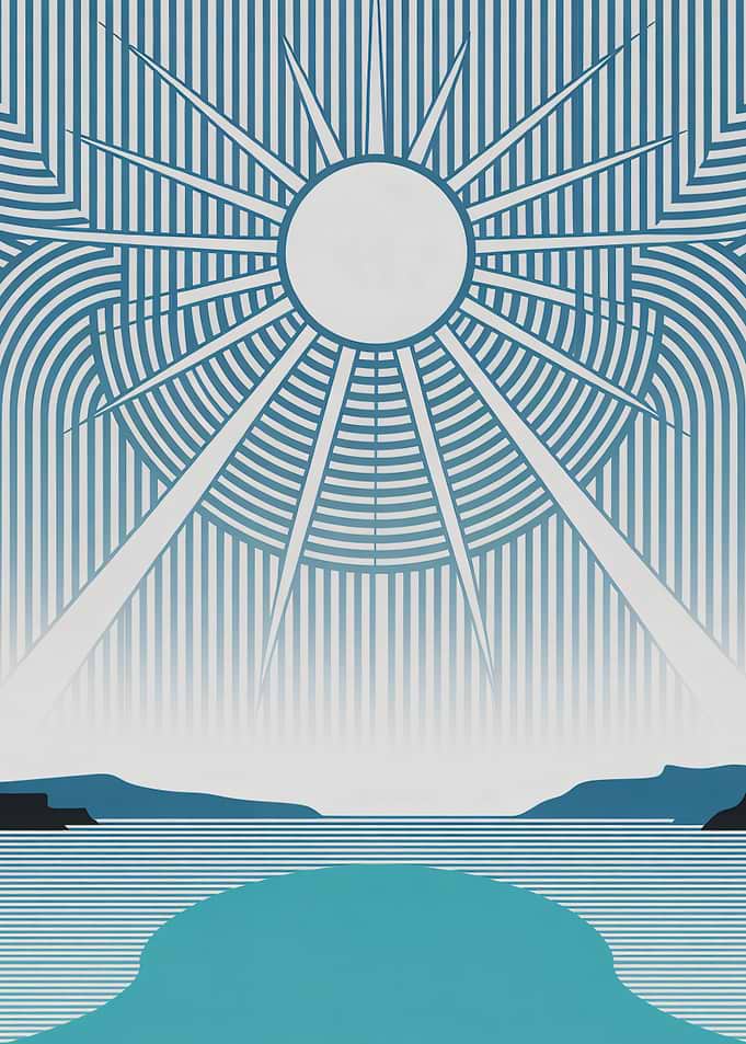 Sun Over Sea