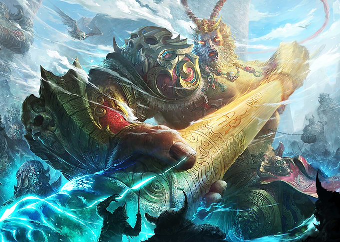 Monkey King with Ruyi Jingu Bang