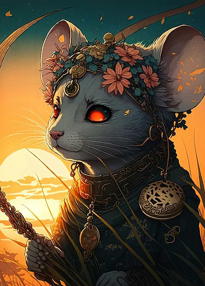 Ornate Mouse Portrait