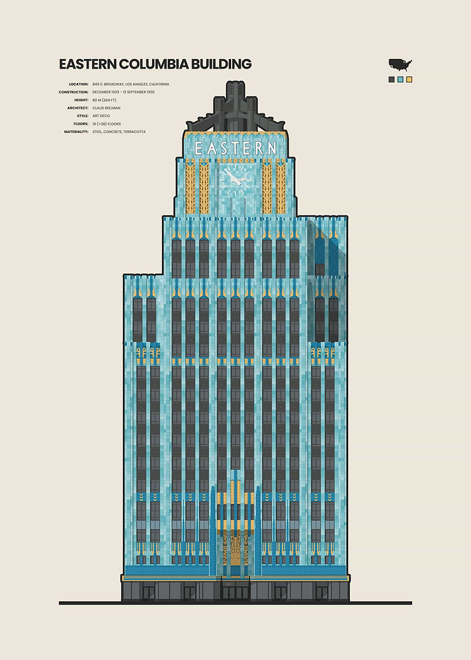 Eastern Columbia Building Illustration