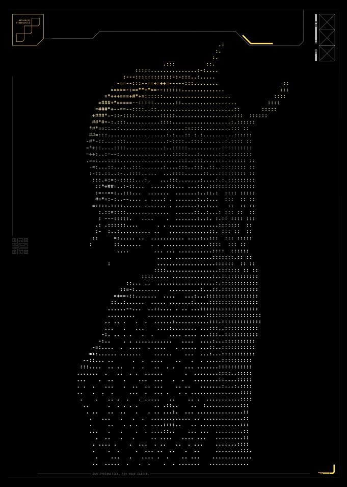 CYBR ASCII Cybernetic Woman