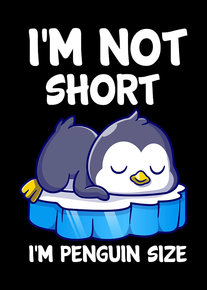 Penguin Size Cartoon Illustration