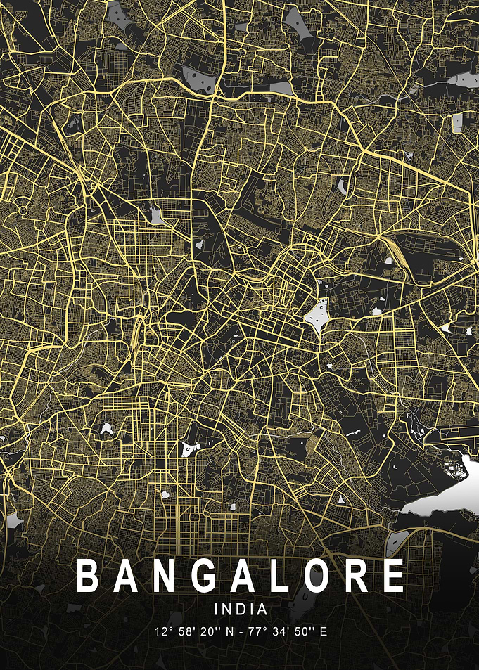Bangalore Silver City Map