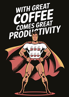 Coffee Superhero Productivity