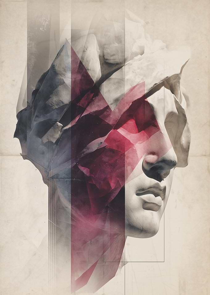 Abstract Sculpture Portrait