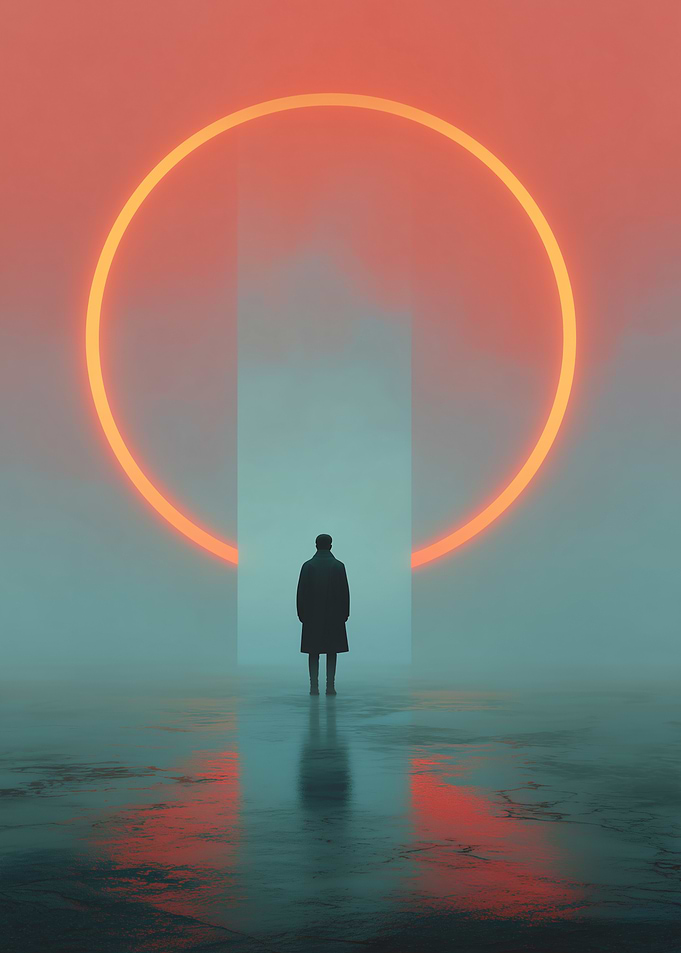 Man, Ring, and Doorway