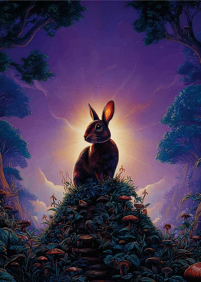 Rabbit in Enchanted Forest