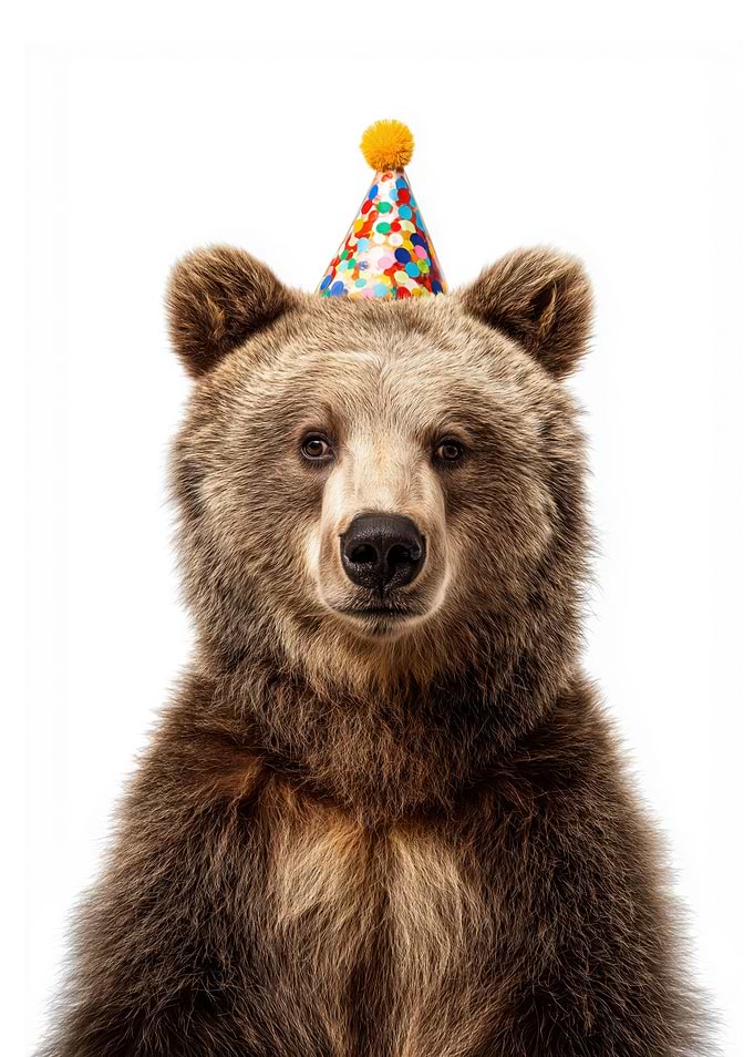 Bear with Party Hat