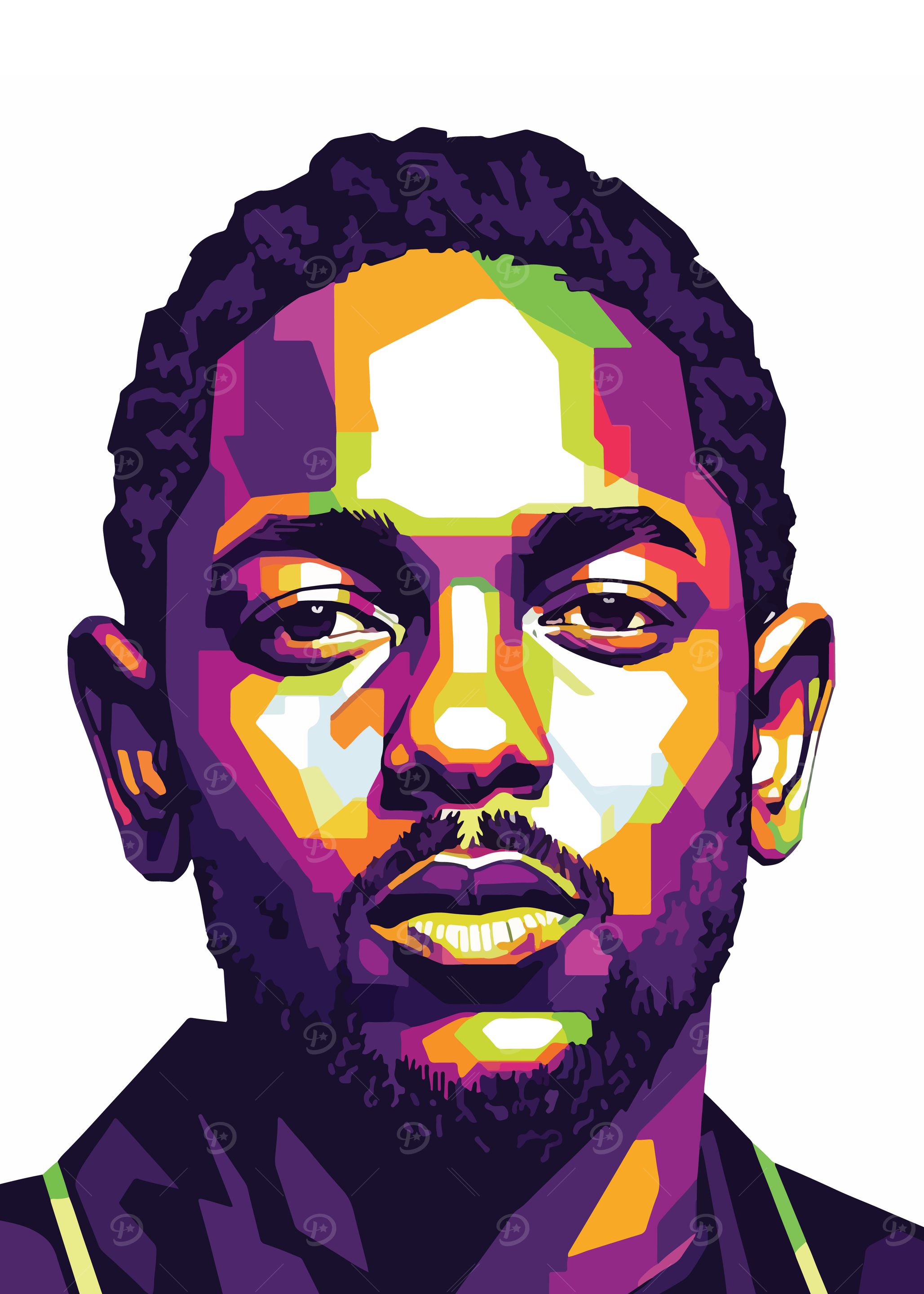 Kendrick Lamar Pop Art Portrait
