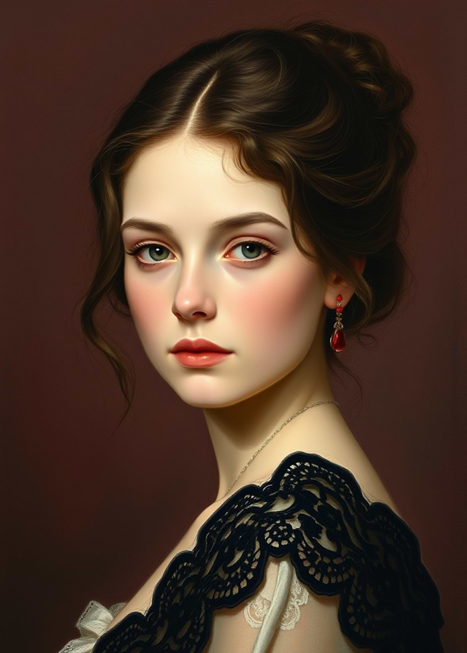 Elegant Portrait of a Young Woman