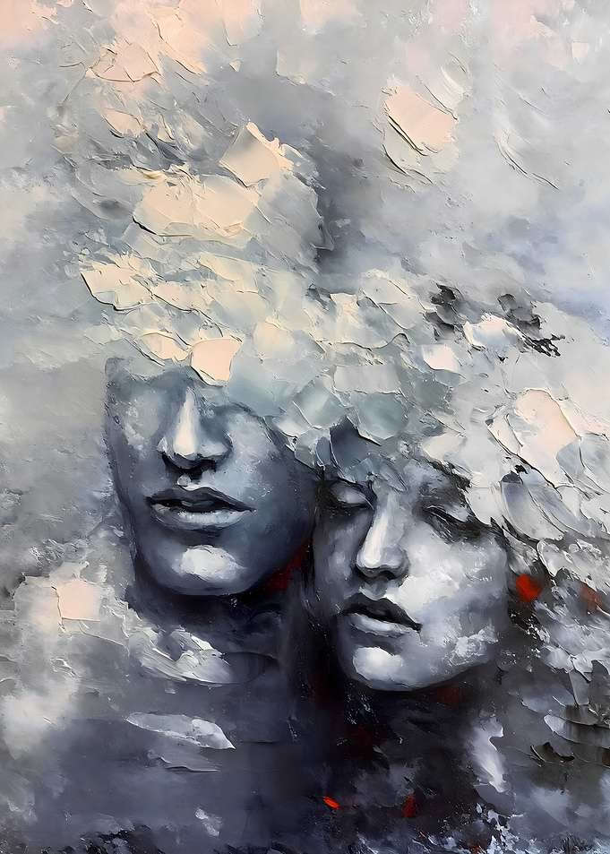 Abstract Faces in Cloud