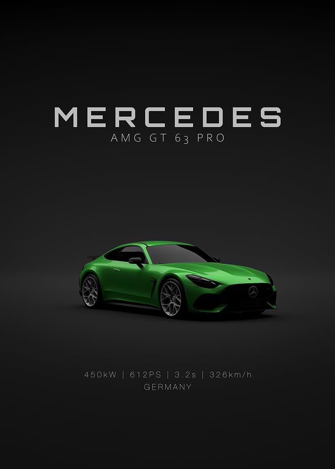 Front Specs Mercedes AMG GT63 PRO 2025 Green