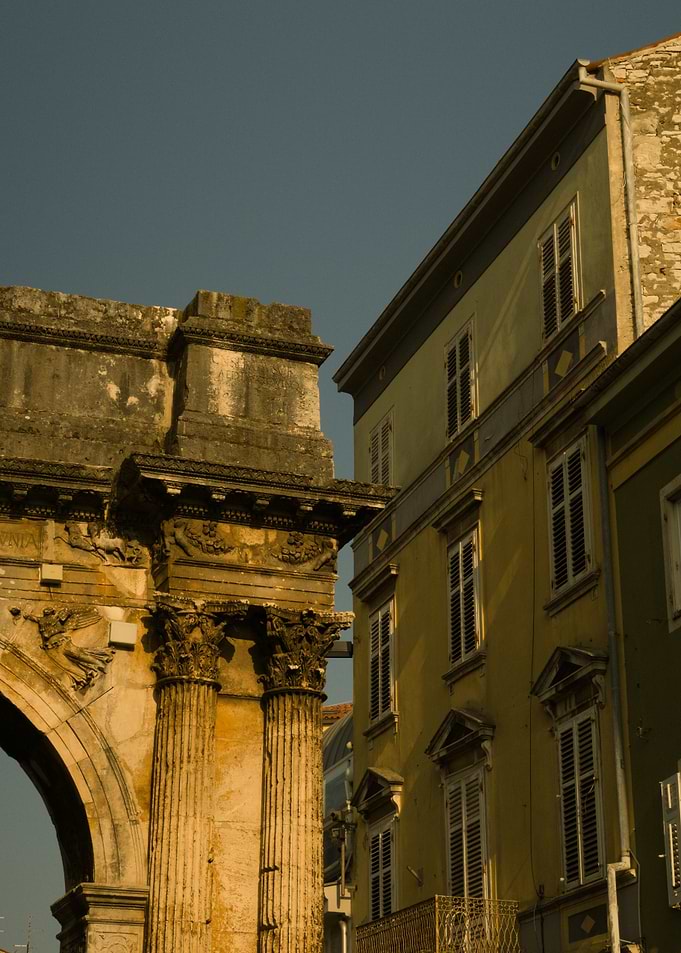 Ancient Arch and Buildings