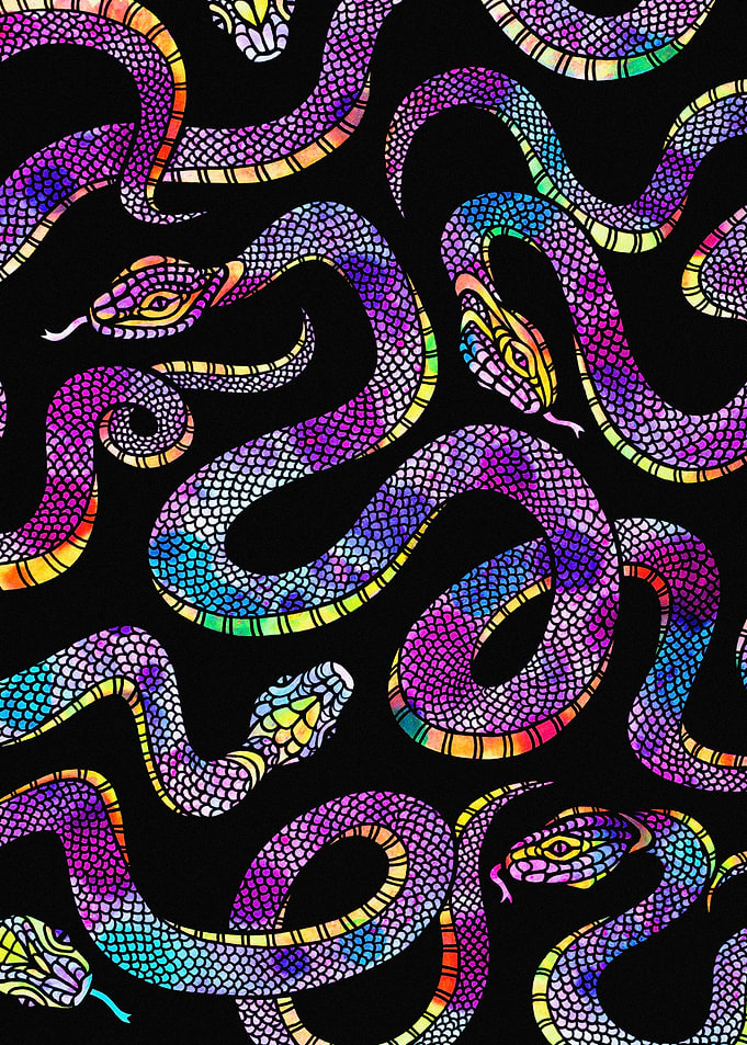 Purple Enchanted Snakes