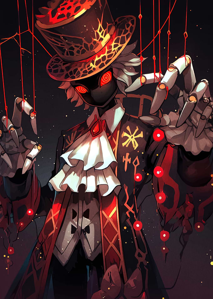 Puppet Master in Red and Black
