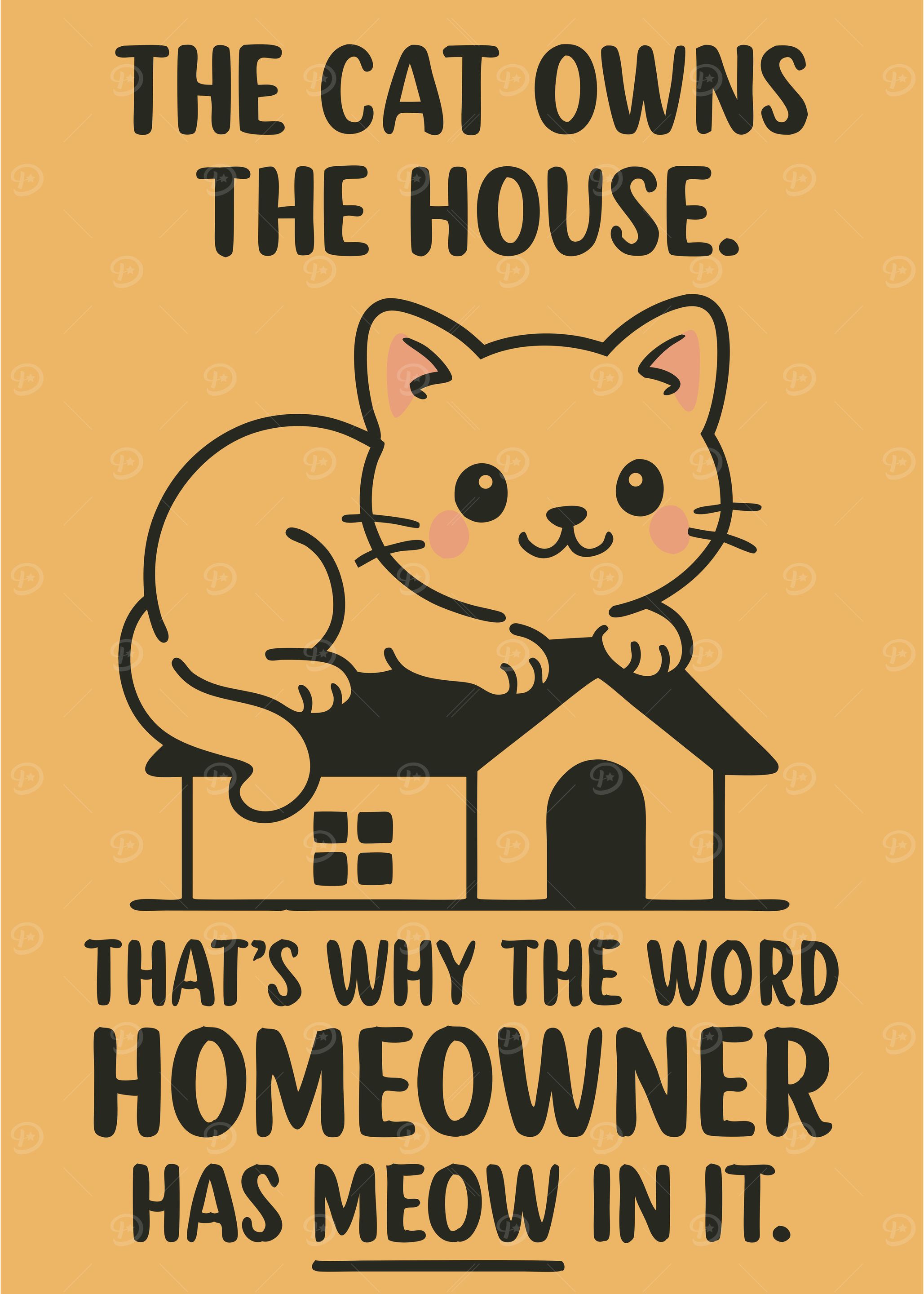 Funny Cat Quote Art
