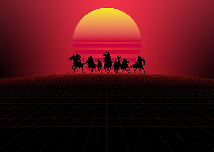 Retro Riders at Sunset