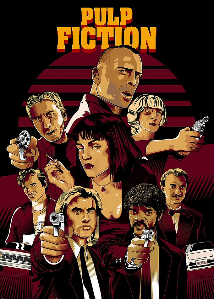 Pulp Fiction Movie Poster Art