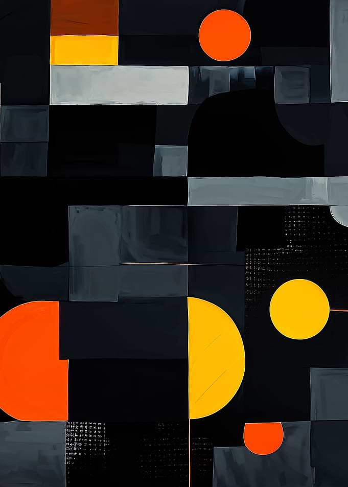 Abstract Geometric Composition with Circles