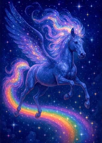 Celestial Pegasus Rainbow Ride