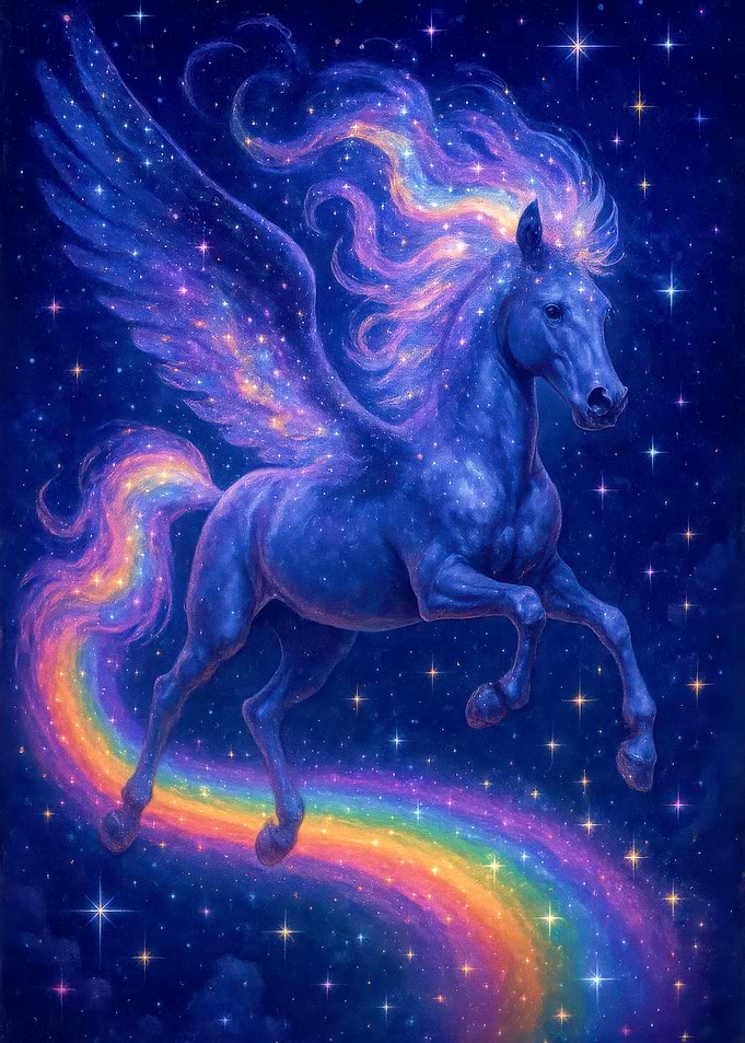 Celestial Pegasus Rainbow Ride