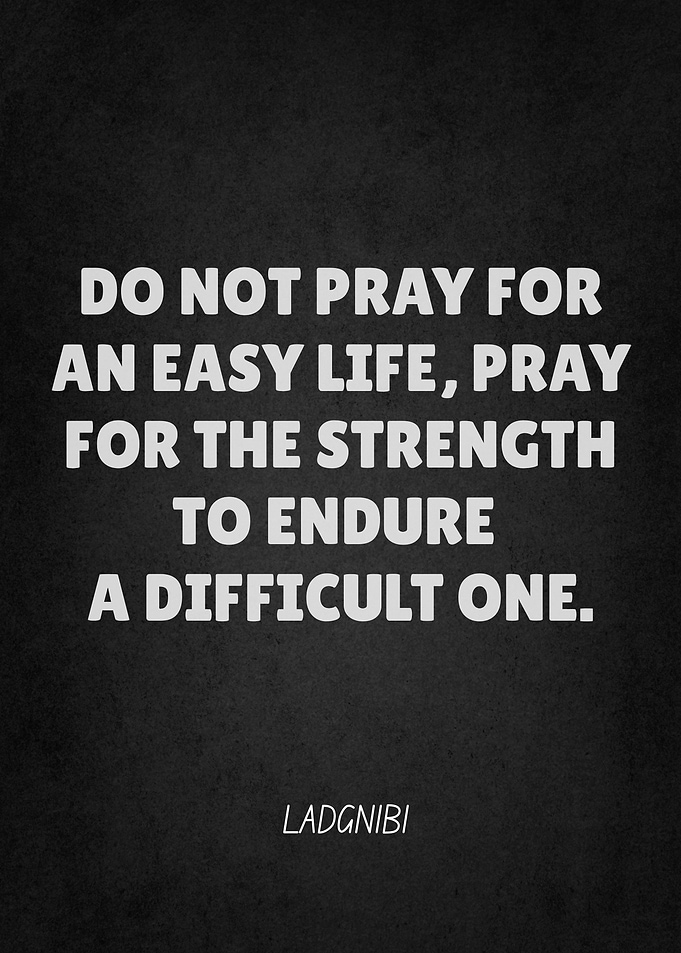 Inspirational Quote on Strength and Prayer