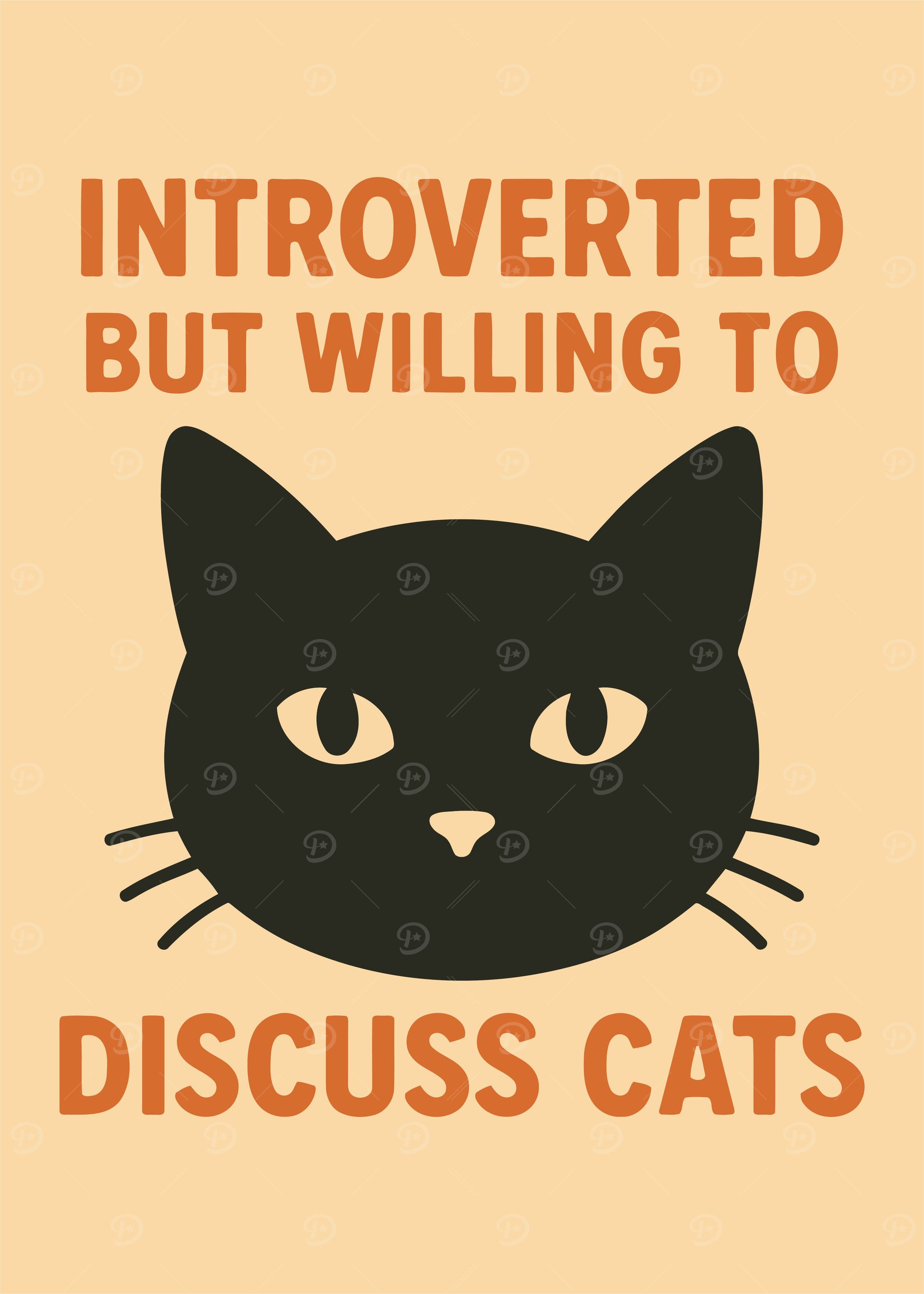 Introverted Cat Discussion Funny