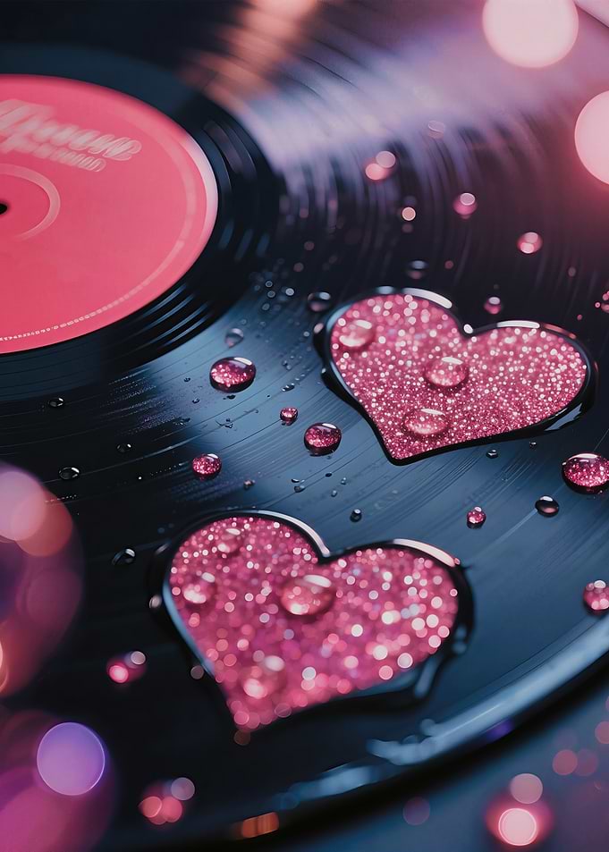Heart Glitter Vinyl Dream