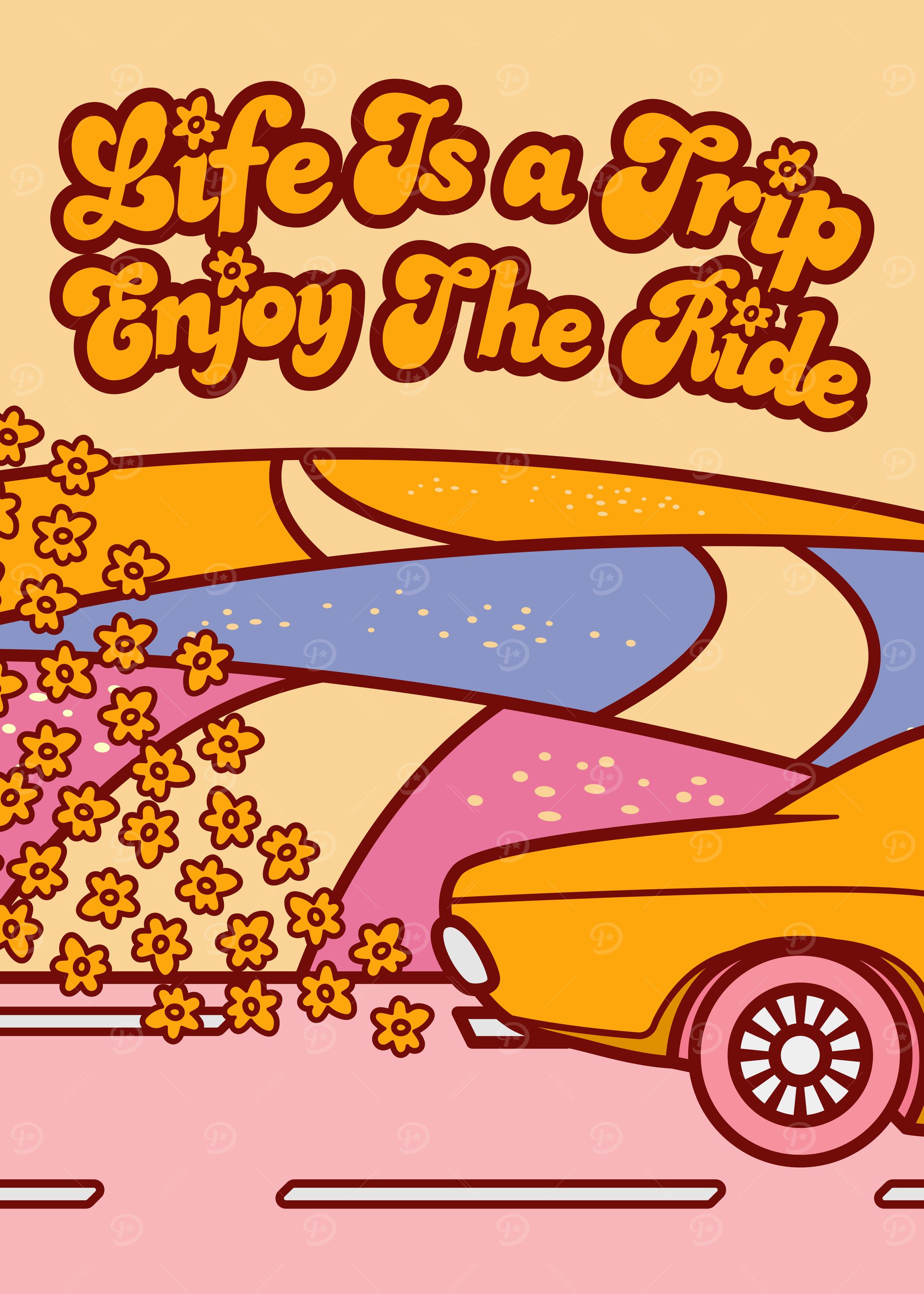 Life is a Trip Retro Art