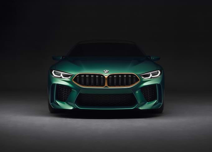 Green BMW Front View