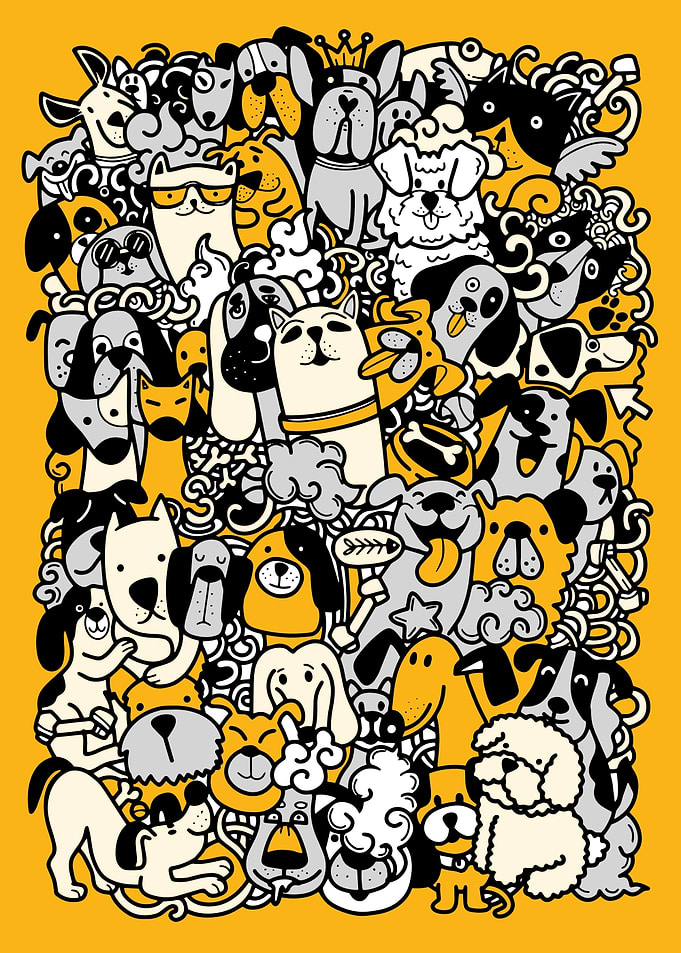 Dog Doodle Art