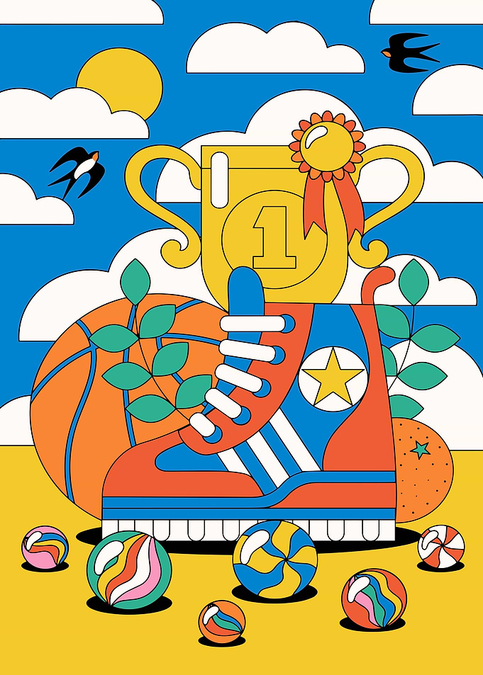 Sports and Achievement Still Life