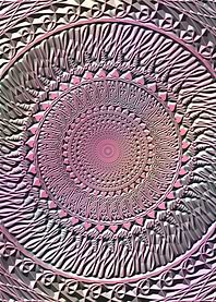 Pink Embossed Mandala